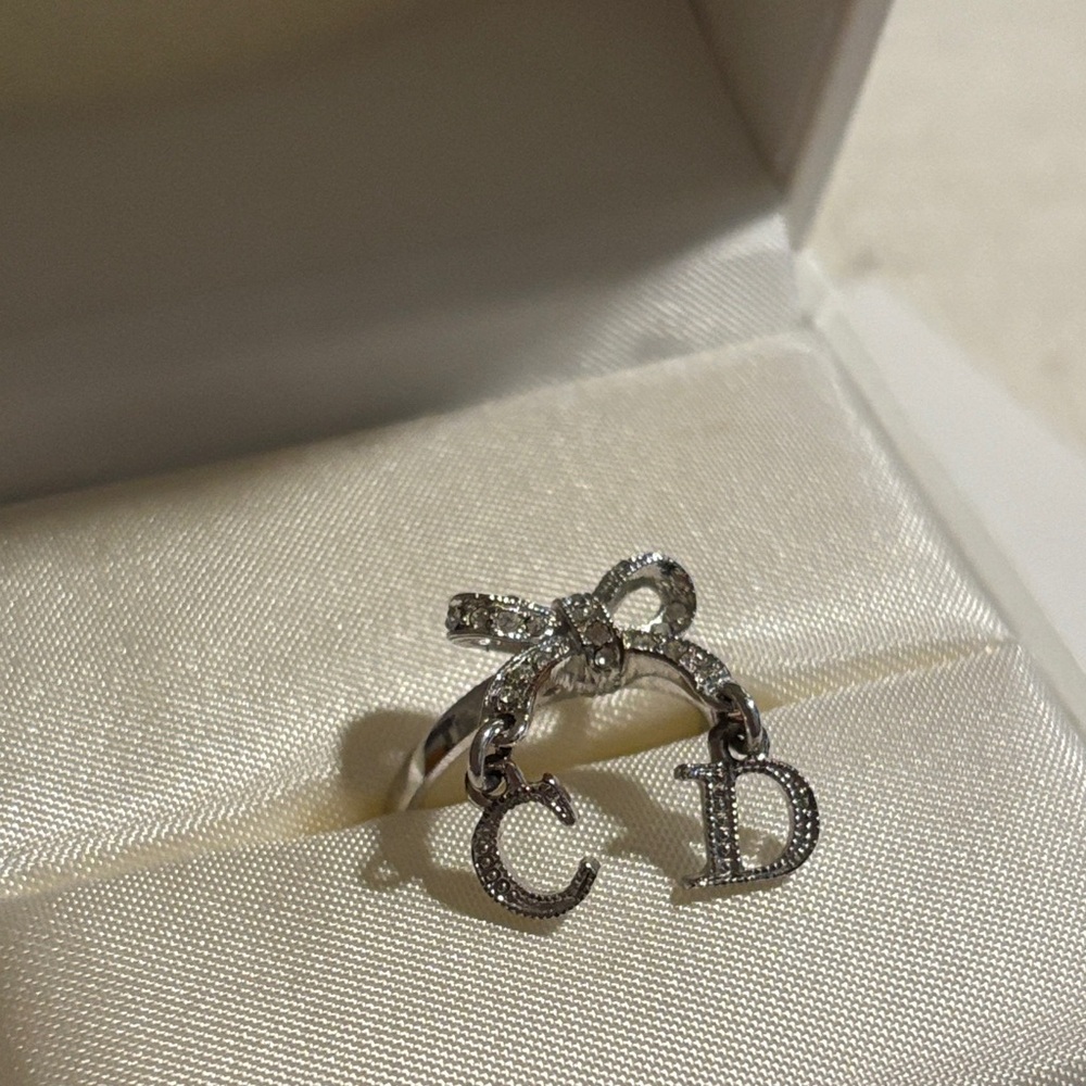Authentic Dior Silver Ring with COA - Picture 4 of 10